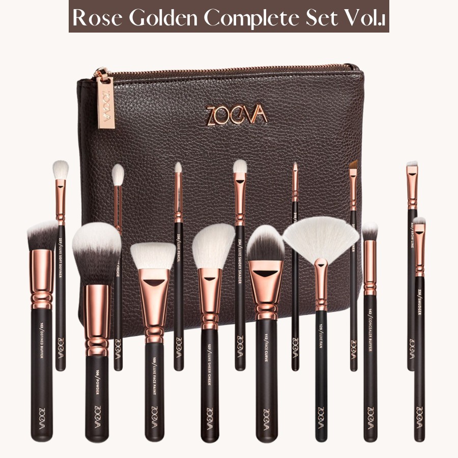 Bộ Cọ Trang Điểm ZOEVA Rose Golden Complete Vol.1 15 Cây 0102
